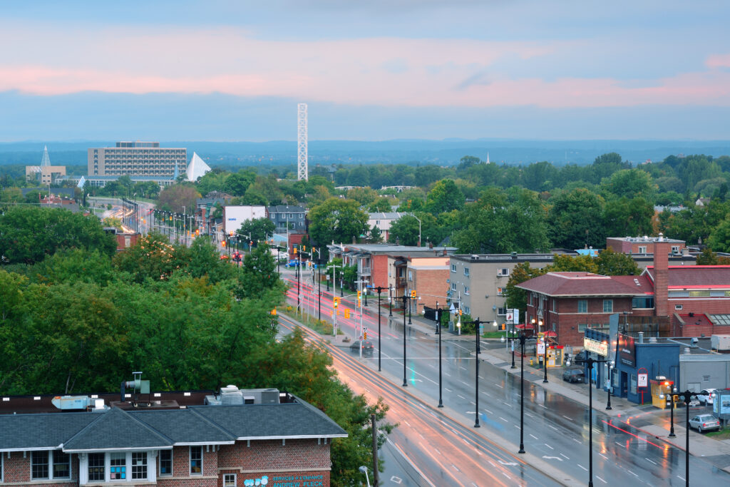 Ottawa city street with buildings